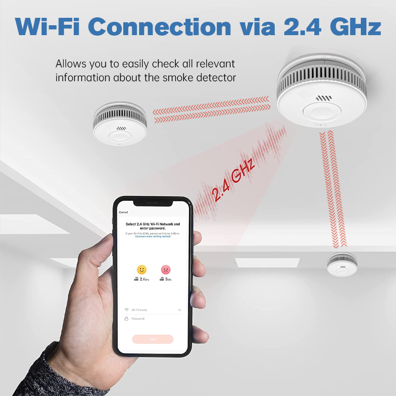 wifi connection smoke alarm