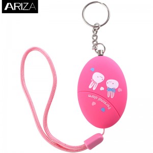 Police Personal Alarm<br />
 Anti-attack anti-wolf emergency personal alarm Keychain Cartoon printing for woman kids girls elderly alarm panic alarm - Ariza