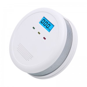 85Db Звучен систем за аларм за пожар CO Сензори за детектор за гасен аларм Безжичен независен аларм за пожар Аларм за детектор за јаглерод моноксид