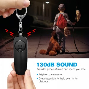 130Db Safesound Protection Personal Safety Self Defense Alarm Keychain