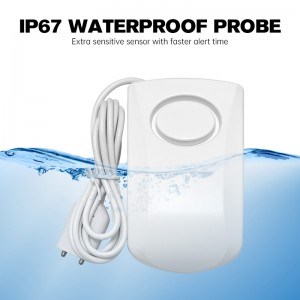 130Db Tuya Wifi Smart Wireless Water Leak Detector For Pool, Kitchen