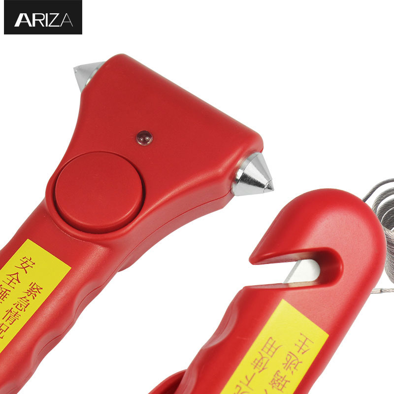 New Arrival China Home Security Alarm System -
 Car Window Glass Breaker Alarm Wirerope Seatbelt Cutter Tool Survival Kit Emergency Escape Hammer – Ariza