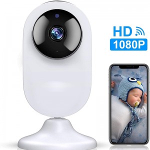Жична CCTV HD 1080P вътрешна домашна охранителна камера за наблюдение Малка Tuya Smart система за охранителна камера с нощно виждане и откриване на движение
