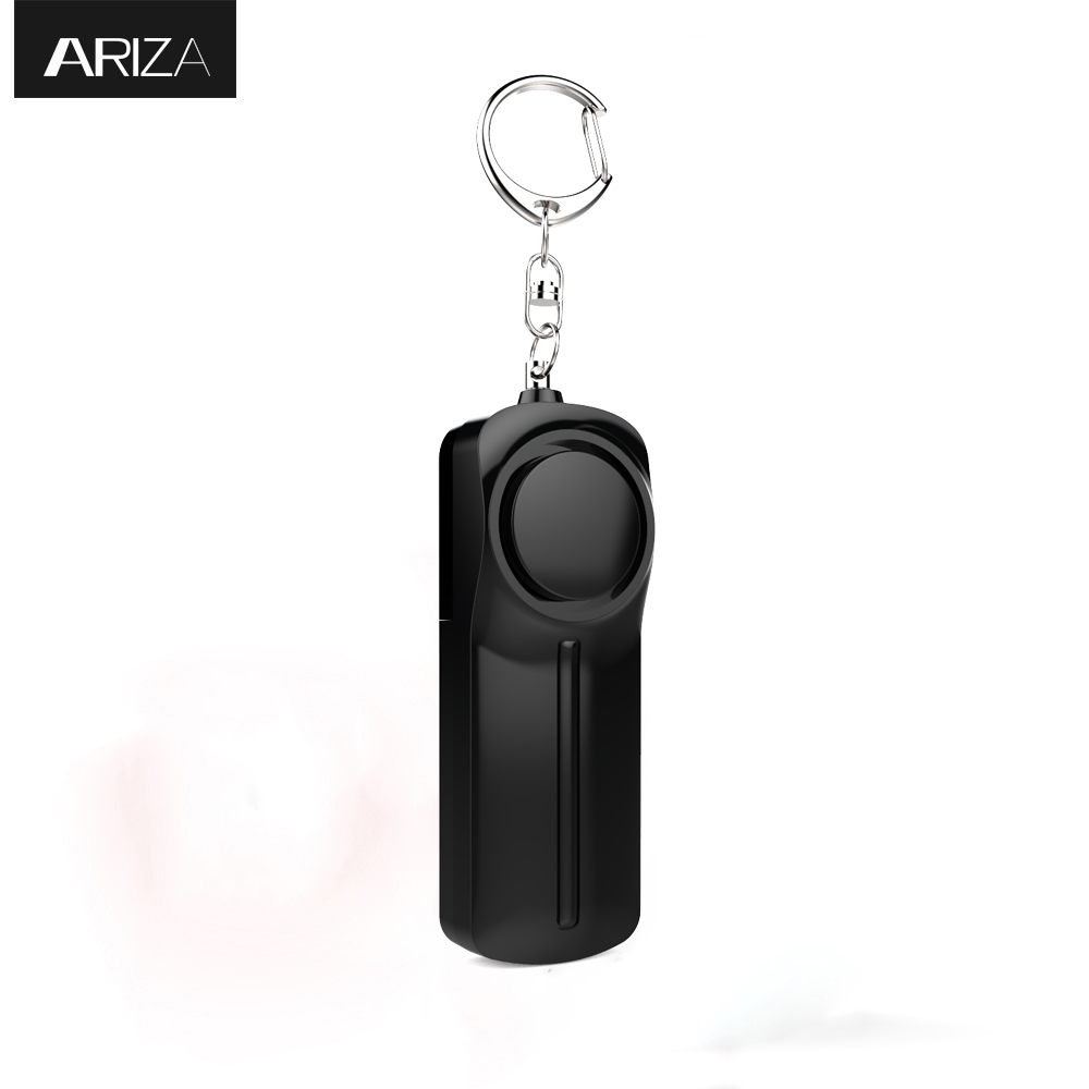 Original Factory Vigilant Personal Protection Systems -
 safety and self defense personal alarms 130db Key Chain led flashlight Black Color personal alarm – Ariza