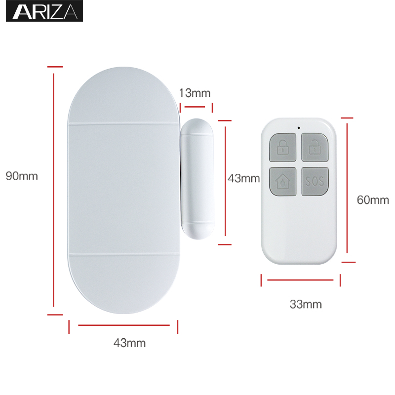 Factory wholesale Man Down Lone Worker Alarms -
 Home Security Magnetic Sensor 120DB Alert Door Window Alarm for Home Business Kids – Ariza