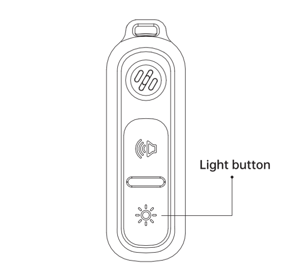 light button to turn on the strobe light